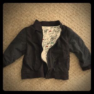 Cute jacket zip up top long sleeve shirt 12 month!